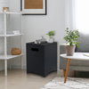 Square Iron Side Table in Matte Black