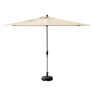 Rectangle Patio Umbrella With Crank Lift And Tilt Function