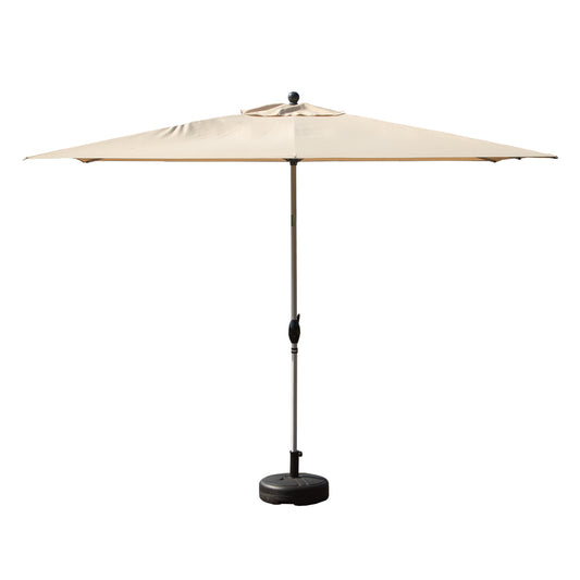Rectangle Patio Umbrella With Crank Lift And Tilt Function