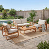 Acacia 4-Piece Outdoor Conversation Set with Cushions