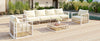 Modern Metal Patio Sectional — 7 Piece