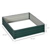 Galvanized Steel Raised Garden Bed, 4' x 4' x 1'