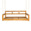 Acacia Wood Porch Swing Bed — Twin Size