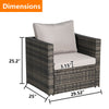 Outdoor Patio Seating Set with Cushions for Patio, Garden and Outdoor