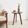 Solid Oak Round Side Table