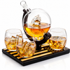 Marine Whiskey Decanter Set Premium Barware Gift Elegant Drinkware Collection