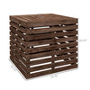 Umbrella Base Storage Table — Brown