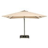 Cantilever Umbrella with Tilt and Rolling Base, 9.8 x 9.8ft