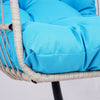 Wicker Hanging Egg Chair with Stand