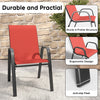 Rust-Resistant Outdoor Dining Chair Set with Teslin Fabric