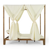 Kenzie Outdoor Daybed with Water-Resistant Curtains