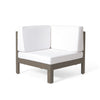 5-Piece Outdoor Sectional Sofa Set – Modular Acacia Wood Patio