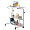 Adjustable Height Desk with USB and AC Outlets
