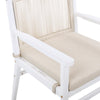 Acacia Wood Rope-Back Outdoor Dining Armchairs, Set of 2