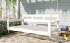 Acacia Wood Porch Swing Bed — Twin Size