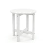 16-Inch HDPE Round Outdoor Side Table for Patio, Porch or Poolside