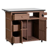 Extendable Outdoor Kitchen Island — Solid Wood