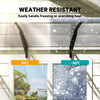 Clear Polycarbonate Front Door Canopy, 119 × 38 in.