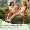 Solid Hardwood 2-Person Garden Bench