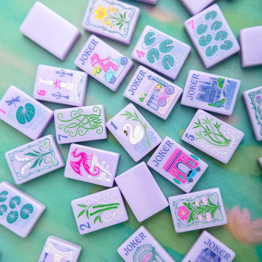 American Mahjong Set — Paris Purple Crystal, 160 Tiles