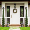 7 ft Spiral Topiary Trees, Artificial Faux Boxwood, Outdoor