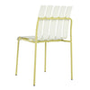 4-Pack Modern Striped Color Block Chairs - Waterproof PP Seat  Sturdy Metal Legs, Indoor Outdoor Dining Set For Patio, Balcony,