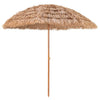8 Foot Portable Thatched Beach Umbrella