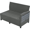 Wicker L-Shaped Patio Sectional — 5 Piece
