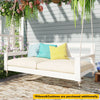 Acacia Wood Porch Swing Bed — Twin Size