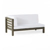 Outdoor Acacia Wood Loveseat and Coffee Table Set