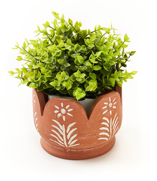 Petals Terracotta Planter