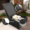 3-Piece Wicker Outdoor Sectional With Ottoman and Storage