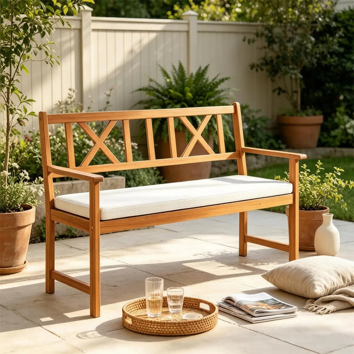 Made from solid acacia