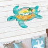 Sea Turtle Coastal Holiday Door Hanger