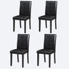 Solid Wood Dining Chair, Set of 4 — Black