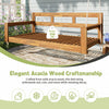 Acacia Wood Porch Swing Bed — Twin Size