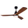 52" Black Walnut Ceiling Fan with Light & Remote