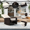 Wicker Swivel Recliner — 360° Rotating