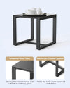 3-Piece Rattan Rocking Bistro Set with Coffee Table