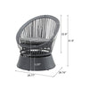 Luna Round Wicker Lounge Chair