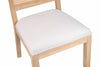 Cane Back Rattan Dining Chairs, Set of 2 — Beige