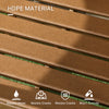 HDPE Outdoor Dining Chair — Weather-Resistant, Brown