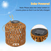 Solar Rattan Lanterns — Set of 2
