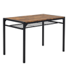 Rustic Brown 4-Piece Dining Set with Table, Bench & 2 Chairs