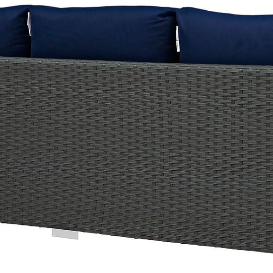 Weather-Resistant Wicker Rattan Outdoor Patio Sofa Set-4