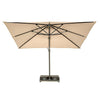 Cantilever Umbrella with Tilt and Rolling Base, 9.8 x 9.8ft