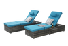 Coastal Rattan Chaise Lounger Set of 2