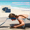 Folding Outdoor Chaise Lounge with Face Cavity