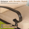Five Piece Outdoor Metal Patio Conversation Set