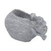 Gray Cement Indoor & Outdoor Planter, 14.2 × 7.9 × 7.9 in